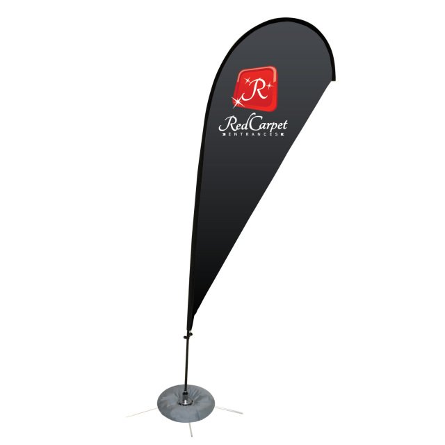 5 Meter Flag Banner Stand - Teardrop Shaped Flying Banner image